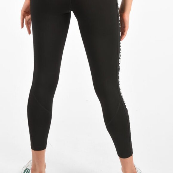 NWT Womens Golden Goose (Item- 8) Black White Logo Drawstring Leggings M - Picture 5 of 10